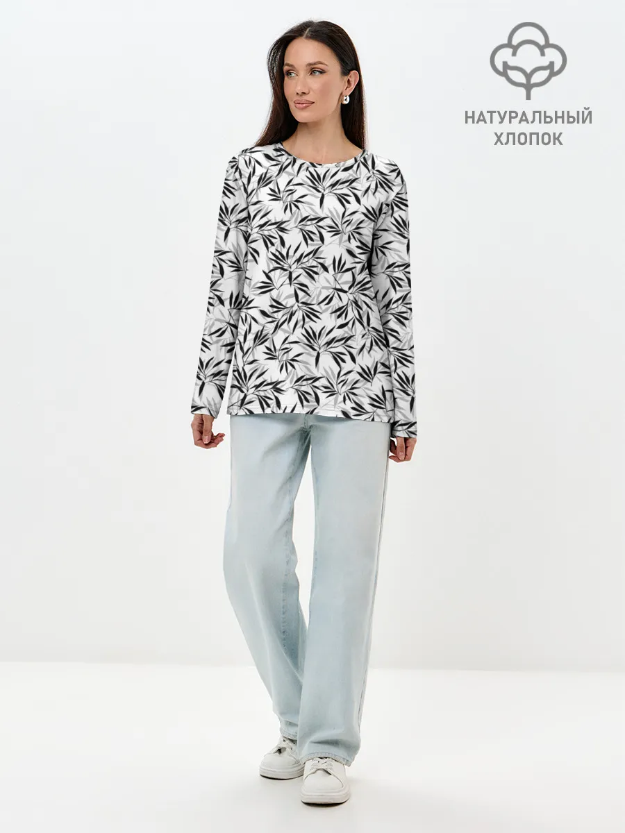 Лонгслив женский. Хлопок / Дзен