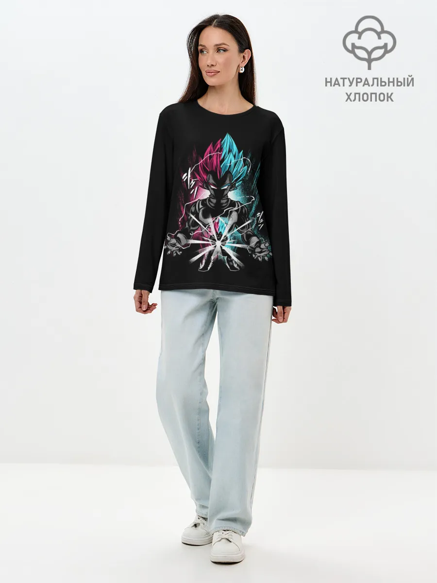 Лонгслив женский. Хлопок / Аниме Жемчуг Дракона