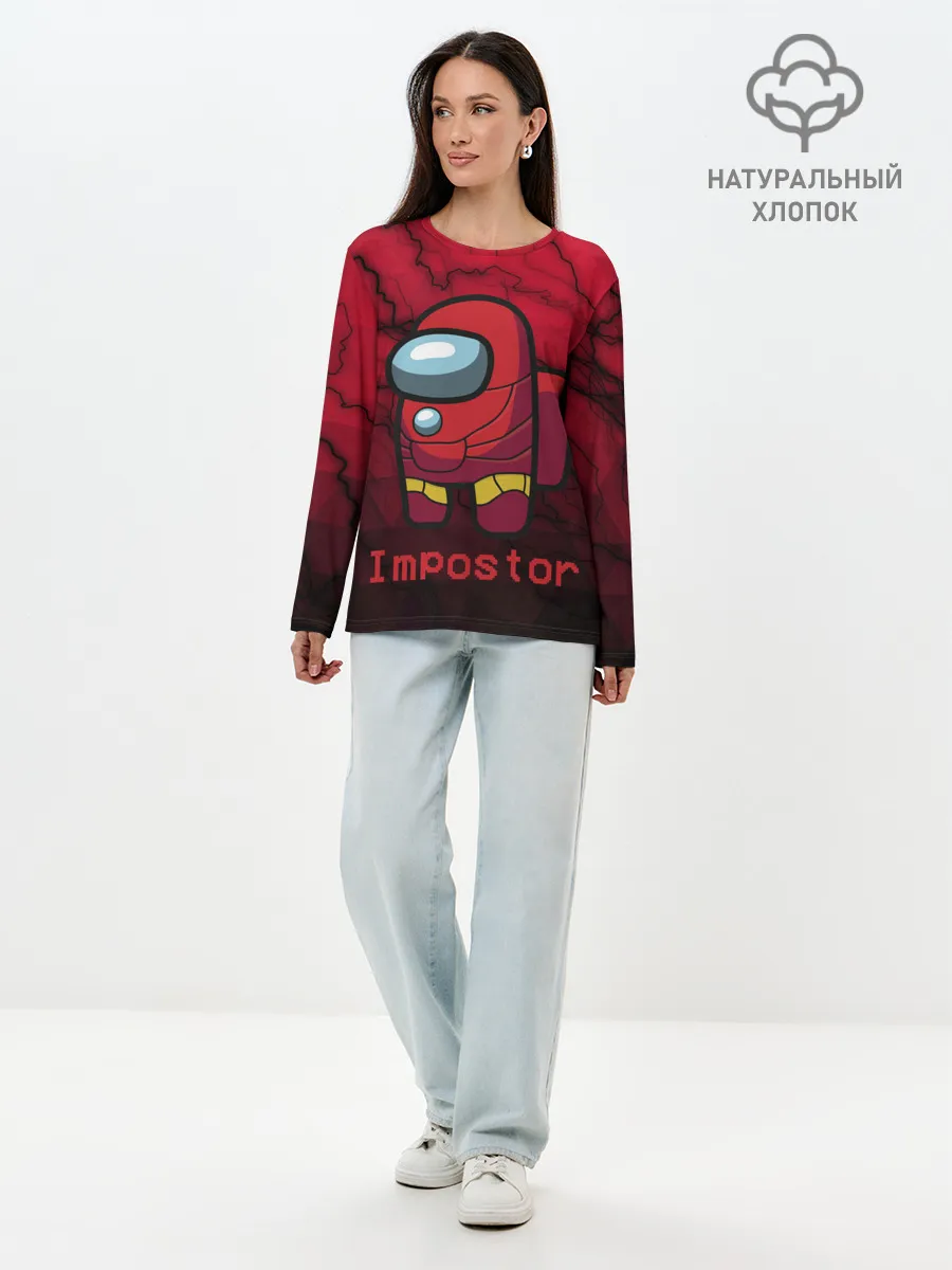 Лонгслив женский. Хлопок / Among Us Game.