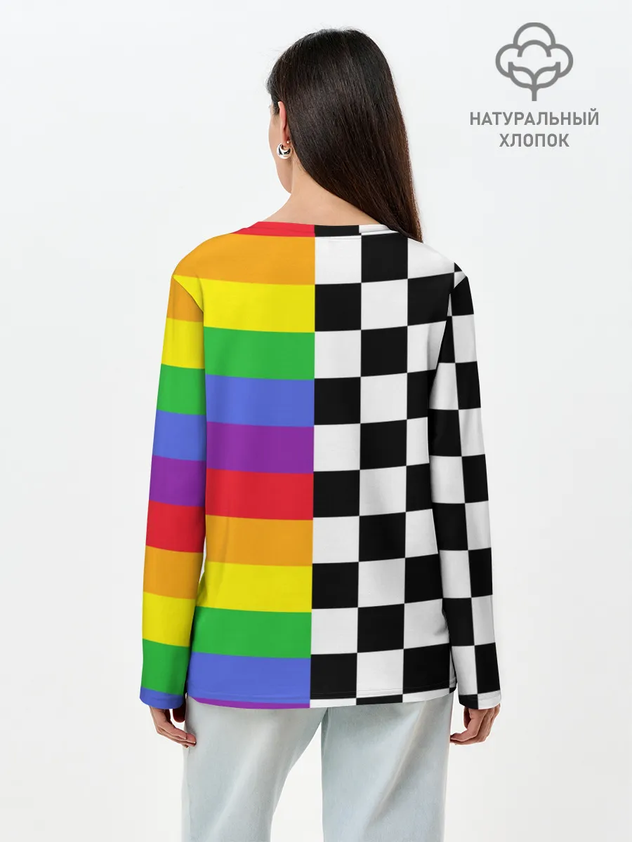 Лонгслив женский. Хлопок / Rainbow