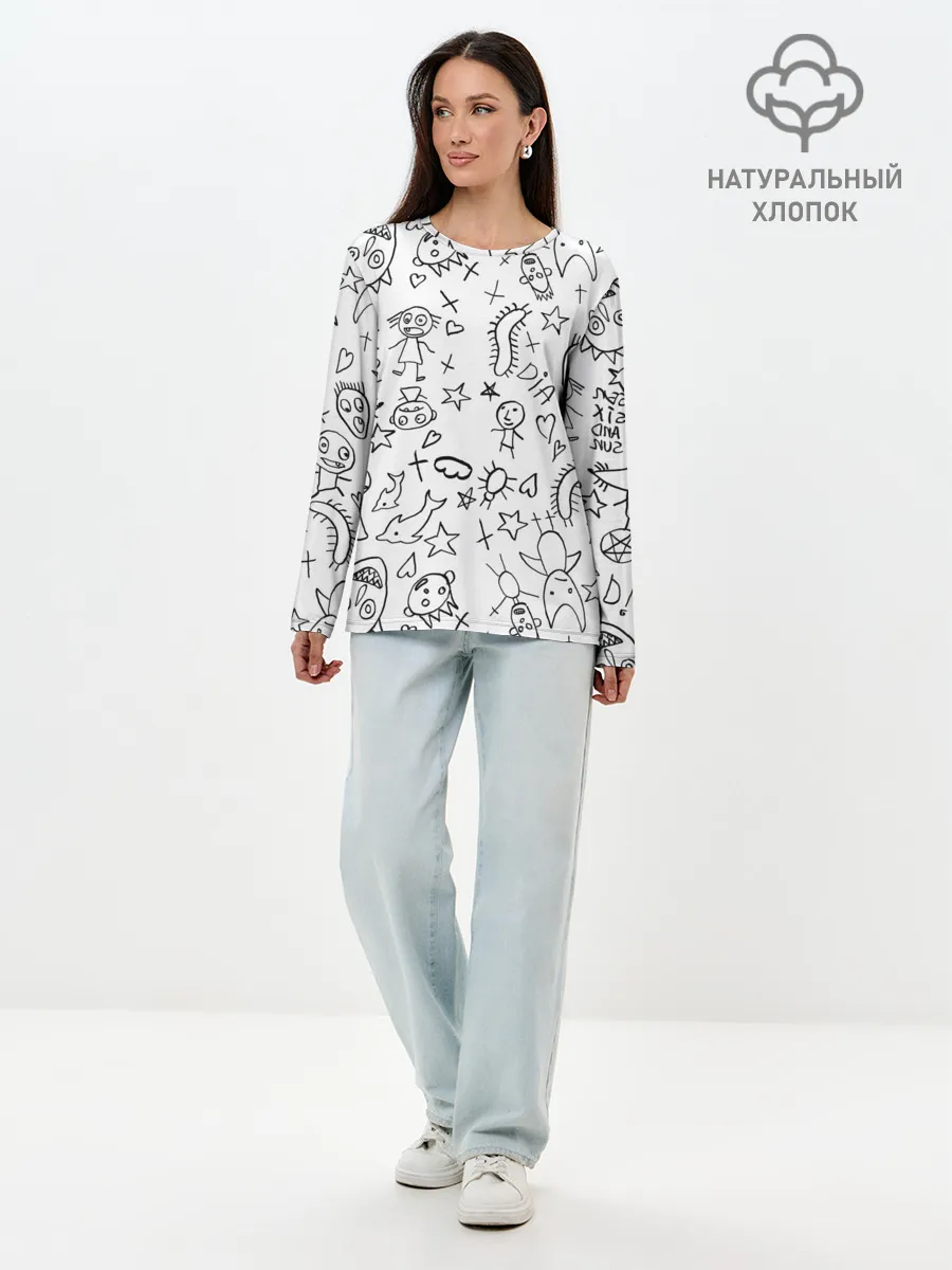 Лонгслив женский. Хлопок / DIE ANTWOORD