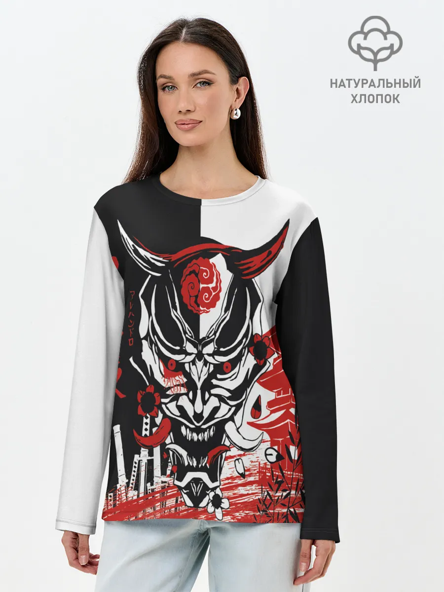 Лонгслив женский. Хлопок / Самурай Samurai