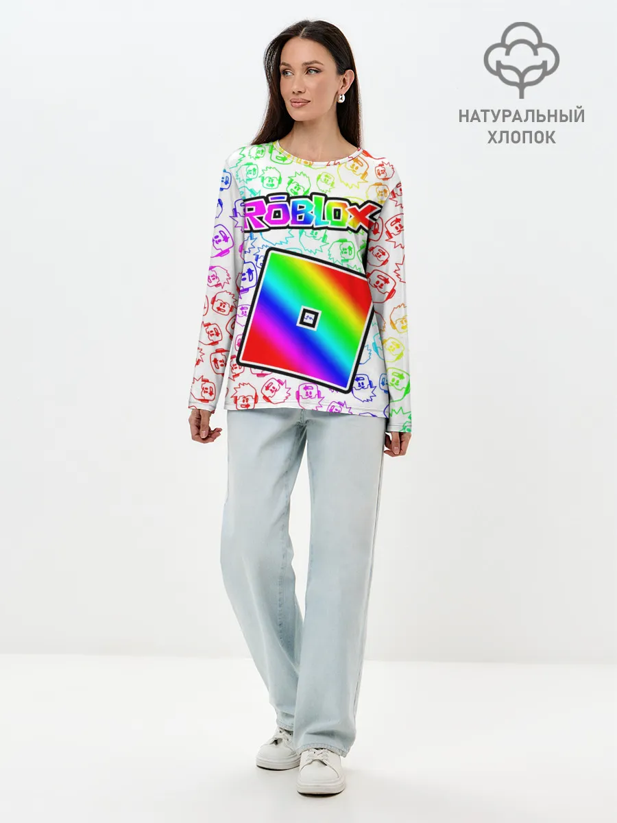 Лонгслив женский. Хлопок / ROBLOX