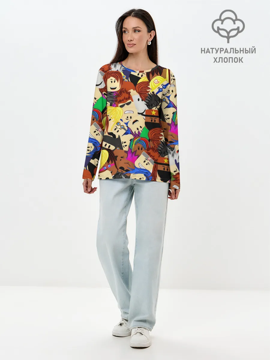 Лонгслив женский. Хлопок / ROBLOX