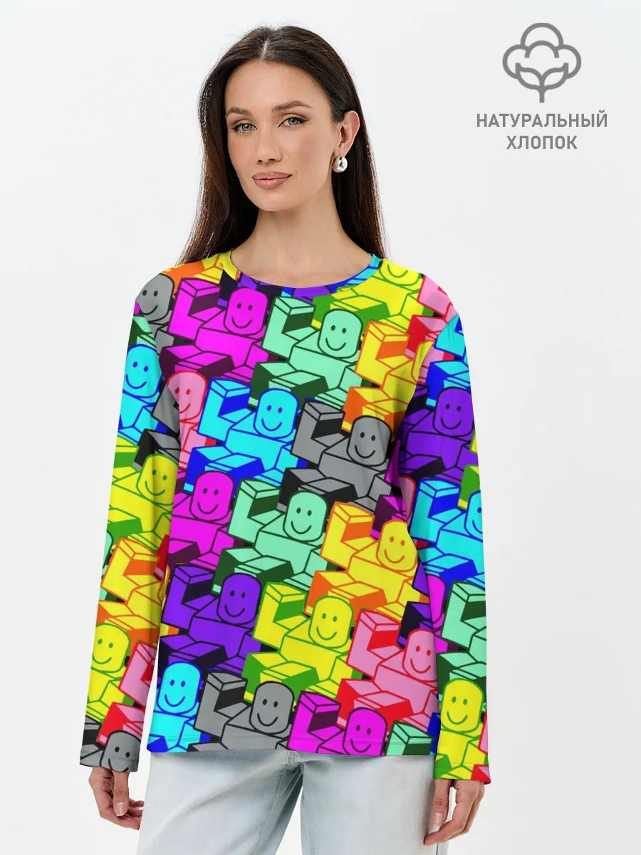 Лонгслив женский. Хлопок / ROBLOX