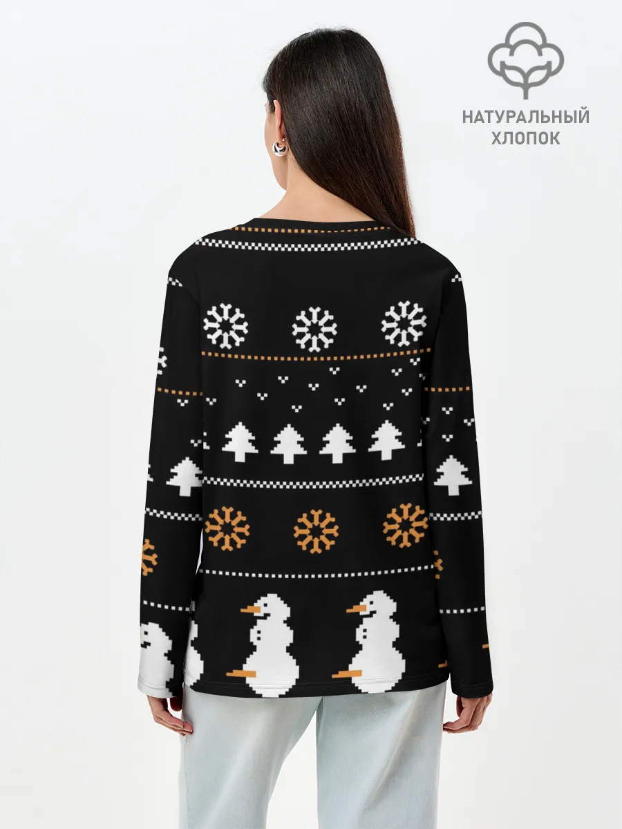 Лонгслив женский. Хлопок / PORN HUB