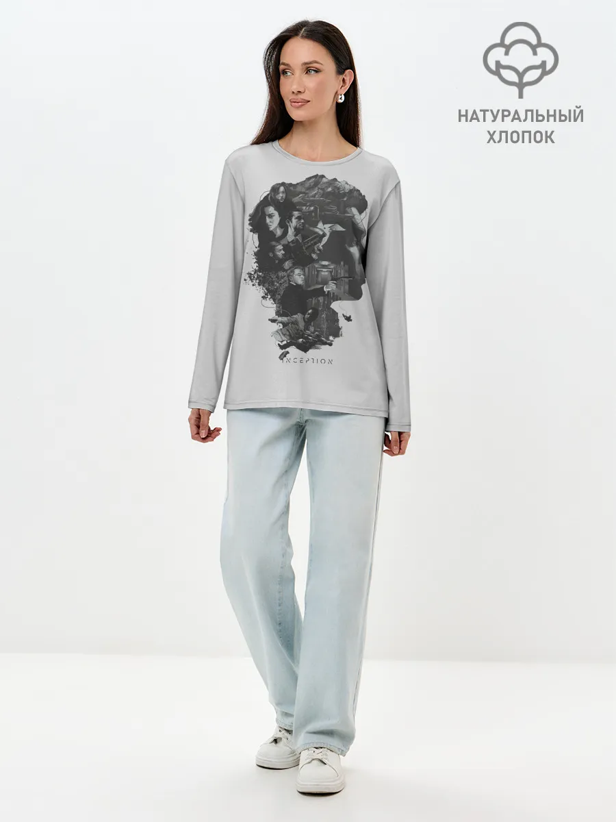Лонгслив женский. Хлопок / Inception