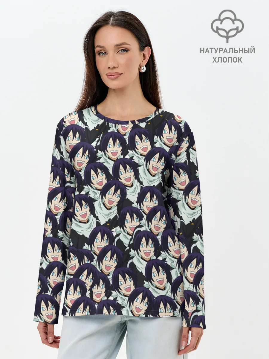 Лонгслив женский. Хлопок / ЯТО БЕЗДОМНЫЙ БОГ