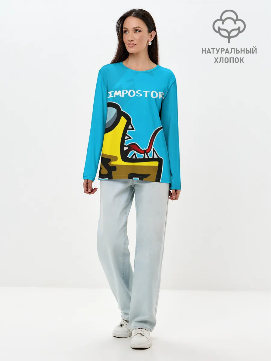 Лонгслив женский. Хлопок / IMPOSTOR