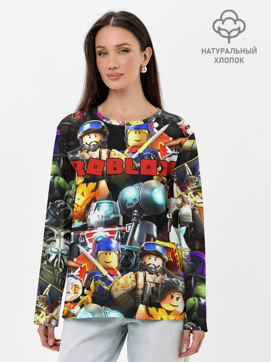 Лонгслив женский. Хлопок / ROBLOX