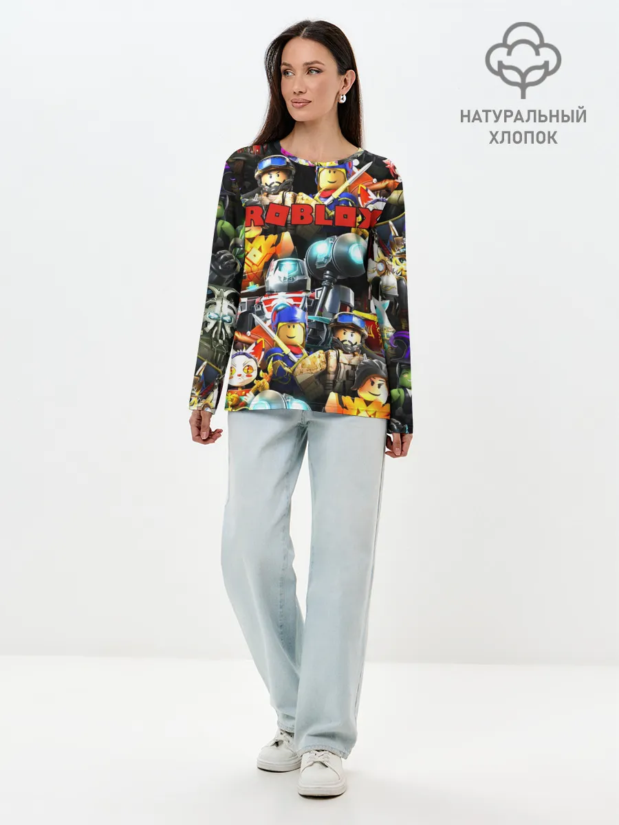 Лонгслив женский. Хлопок / ROBLOX