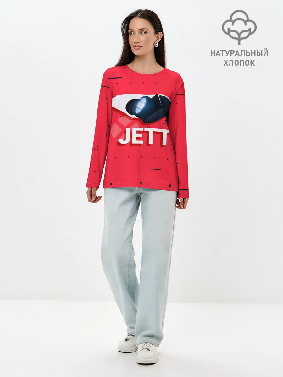 Лонгслив женский. Хлопок / Jett