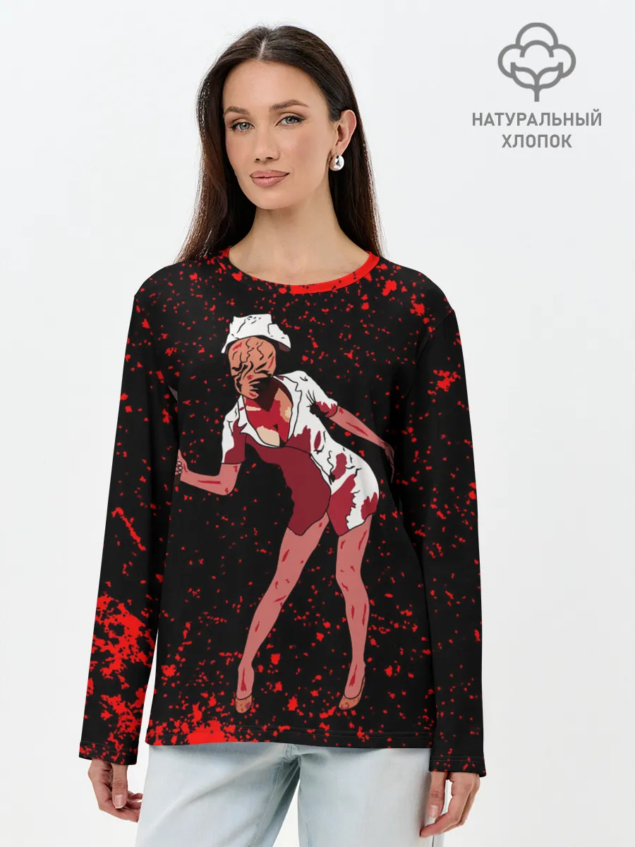 Лонгслив женский. Хлопок / Silent Hill