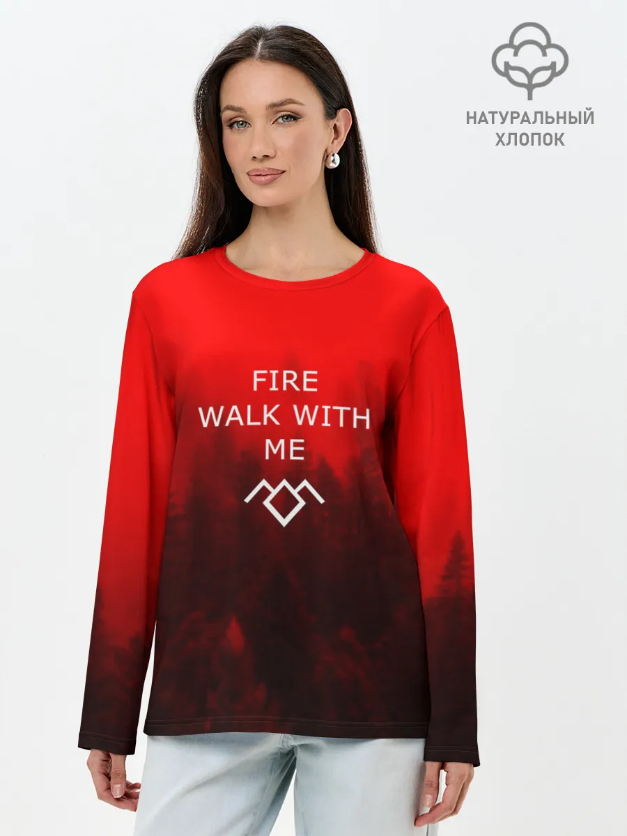 Лонгслив женский. Хлопок / Twin Peaks