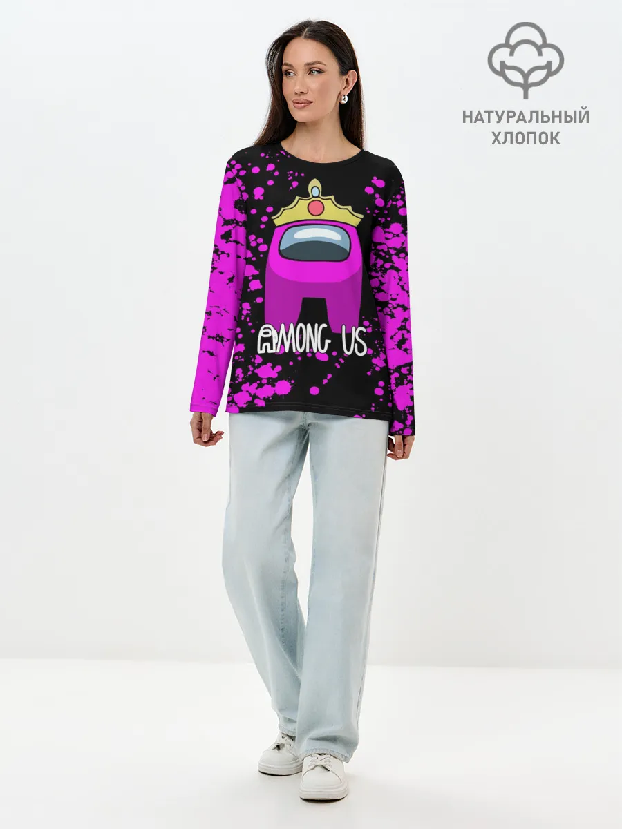 Лонгслив женский. Хлопок / AMONG US