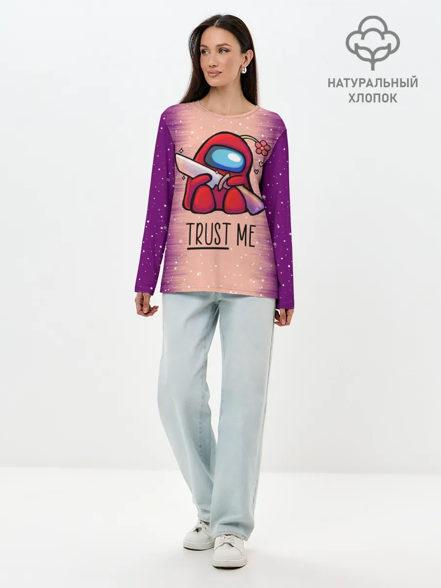 Лонгслив женский. Хлопок / AMONG US - Дитя