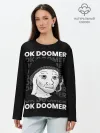 Лонгслив женский. Хлопок / OK DOOMER