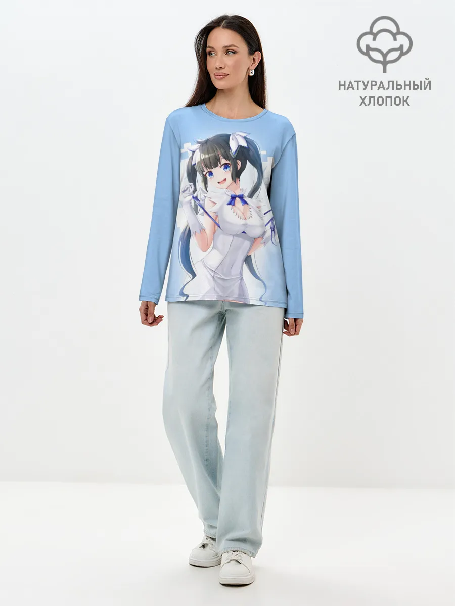 Лонгслив женский. Хлопок / Хестия