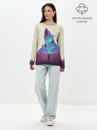 Лонгслив женский. Хлопок / Armored bear