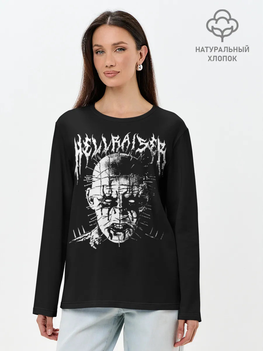 Лонгслив женский. Хлопок / Hellraiser