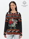 Лонгслив женский. Хлопок / Merry Rex-mas