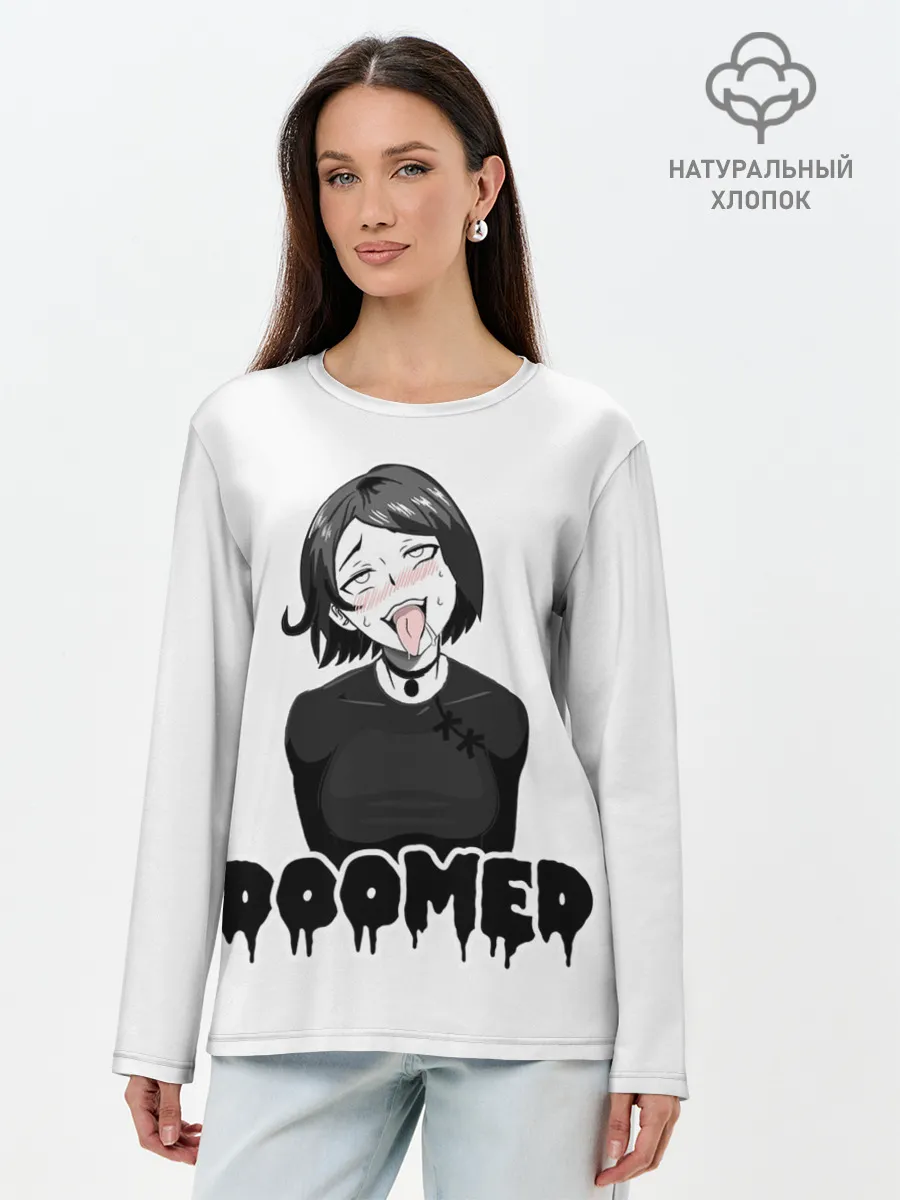 Лонгслив женский. Хлопок / Doomer girl