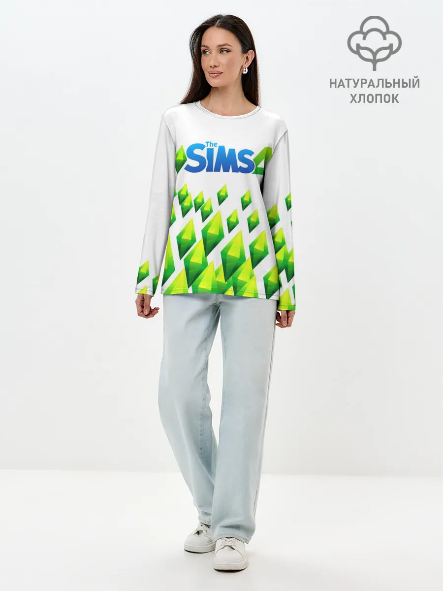 Лонгслив женский. Хлопок / THE SIMS 4