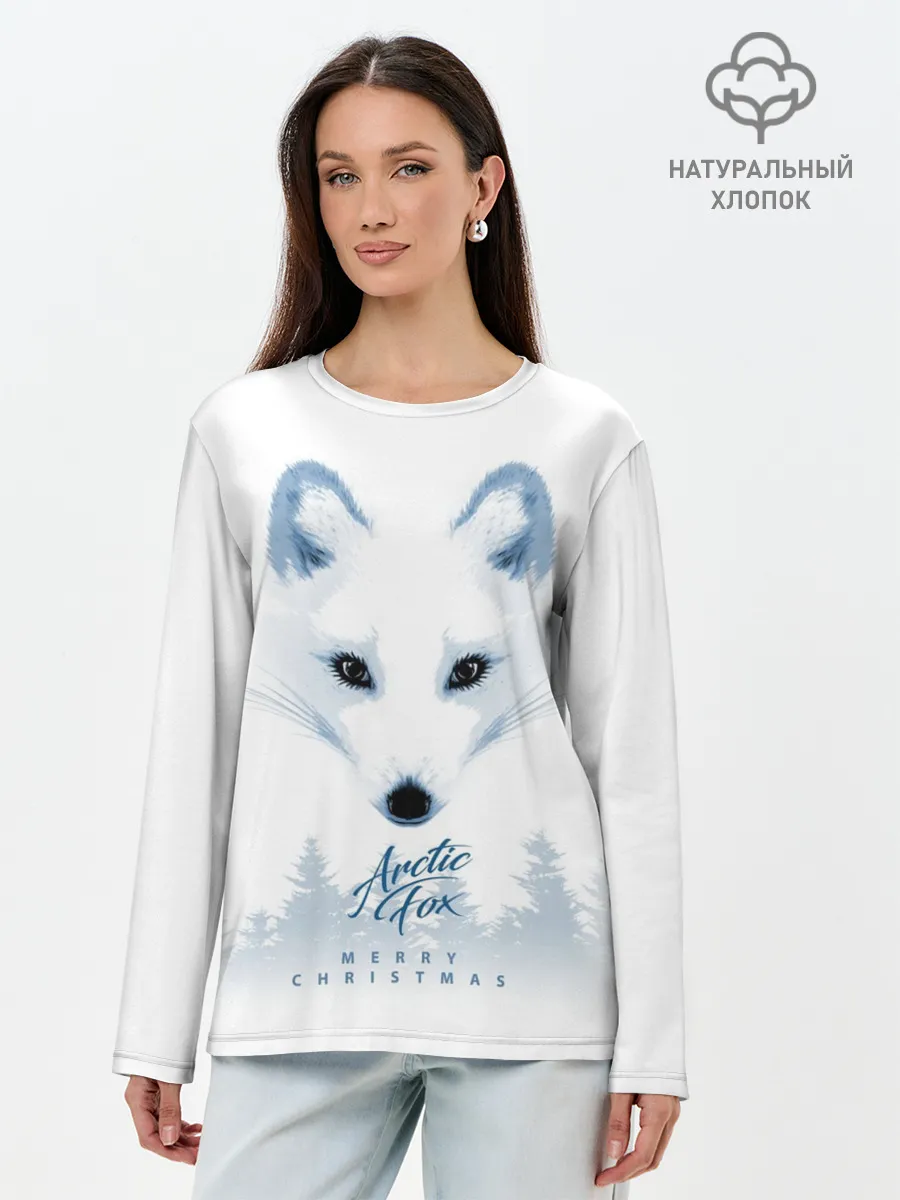 Лонгслив женский. Хлопок / Полярная Лиса
