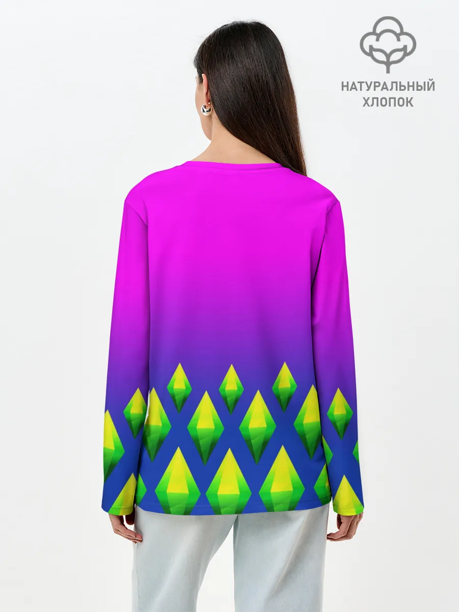 Лонгслив женский. Хлопок / THE SIMS 4