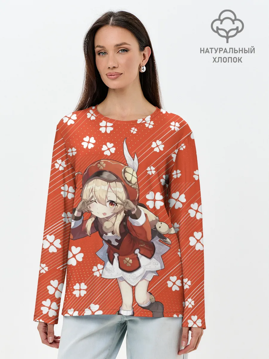 Лонгслив женский. Хлопок / GENSHIN IMPACT