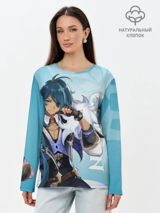 Лонгслив женский. Хлопок / GENSHIN IMPACT, КЭЙА