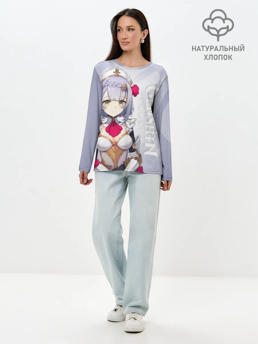 Лонгслив женский. Хлопок / GENSHIN IMPACT, НОЭЛЛЬ