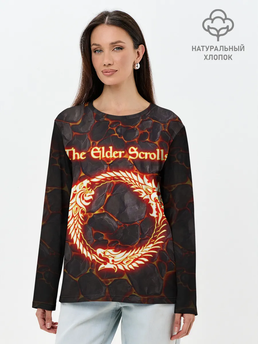 Лонгслив женский. Хлопок / THE ELDER SCROLLS