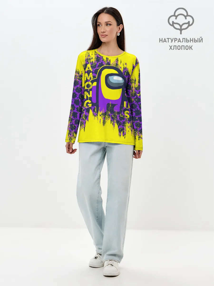 Лонгслив женский. Хлопок / AMONG US