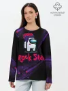 Лонгслив женский. Хлопок / Among Us Rock Star