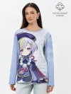 Лонгслив женский. Хлопок / GENSHIN IMPACT, ЦИ ЦИ,