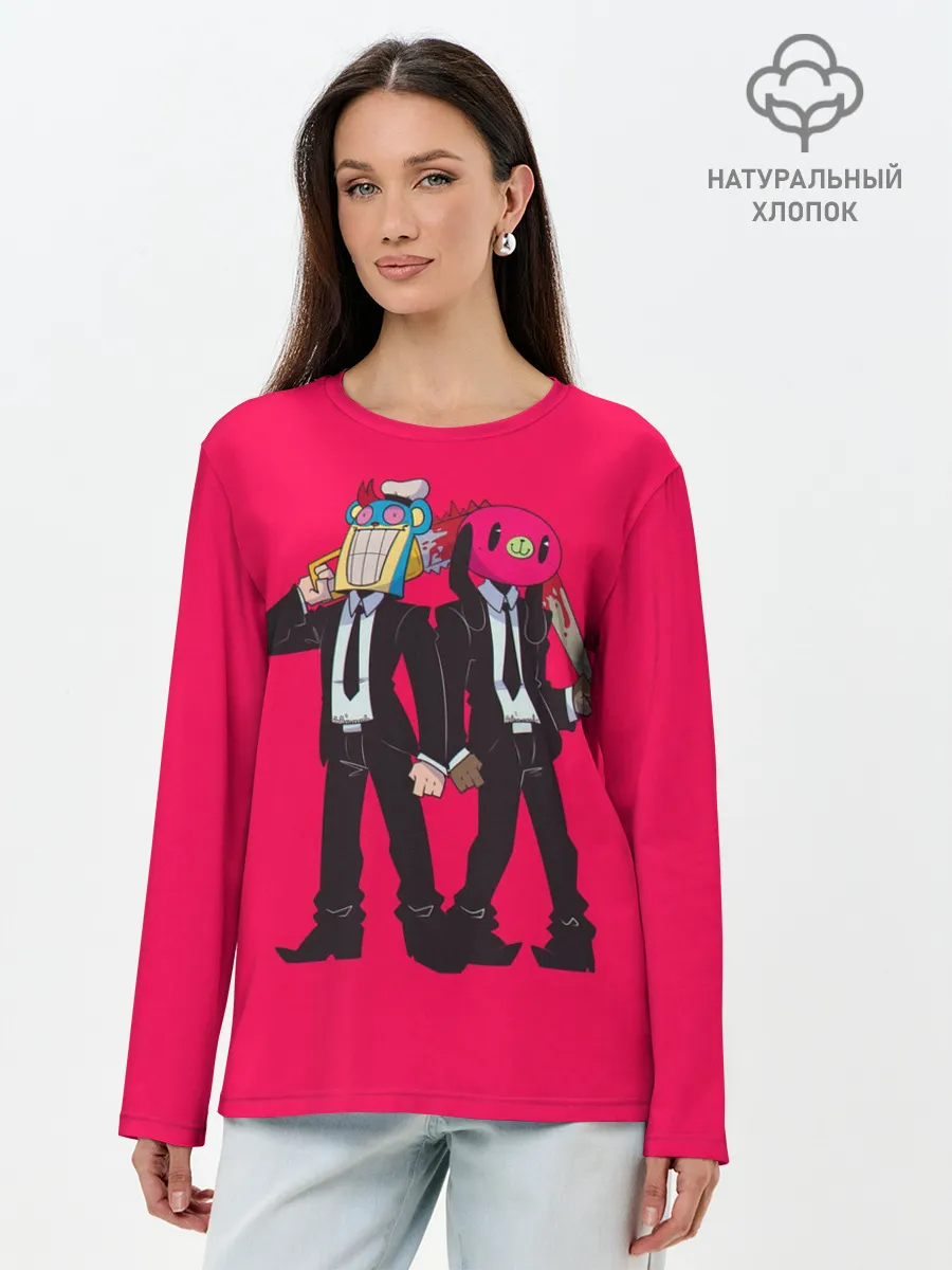 Лонгслив женский. Хлопок / Hazel & Cha-cha