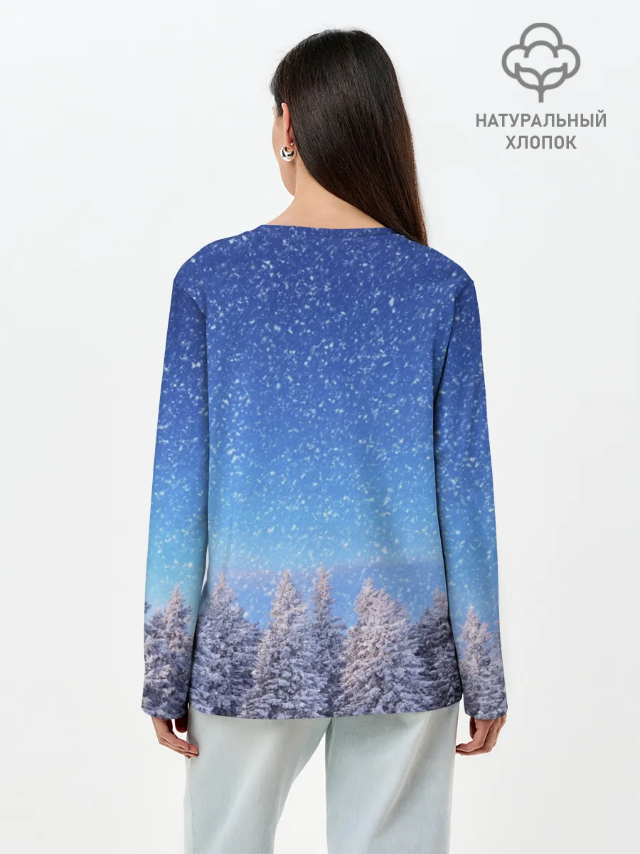 Лонгслив женский. Хлопок / Happy New Year