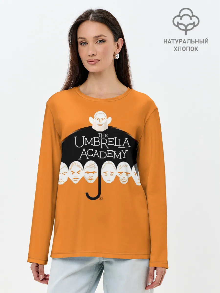 Лонгслив женский. Хлопок / Академия Амбрелла