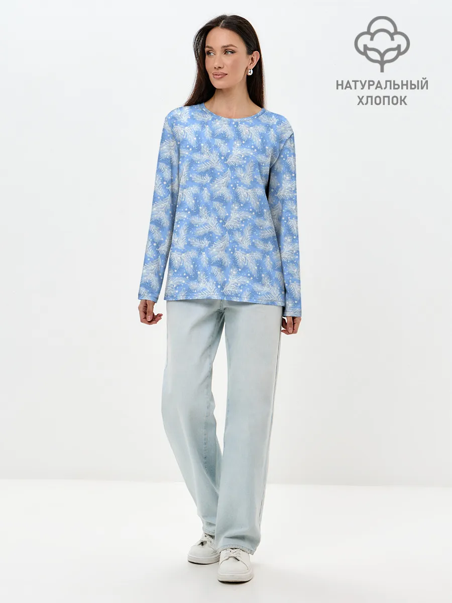 Лонгслив женский. Хлопок / Новый Год