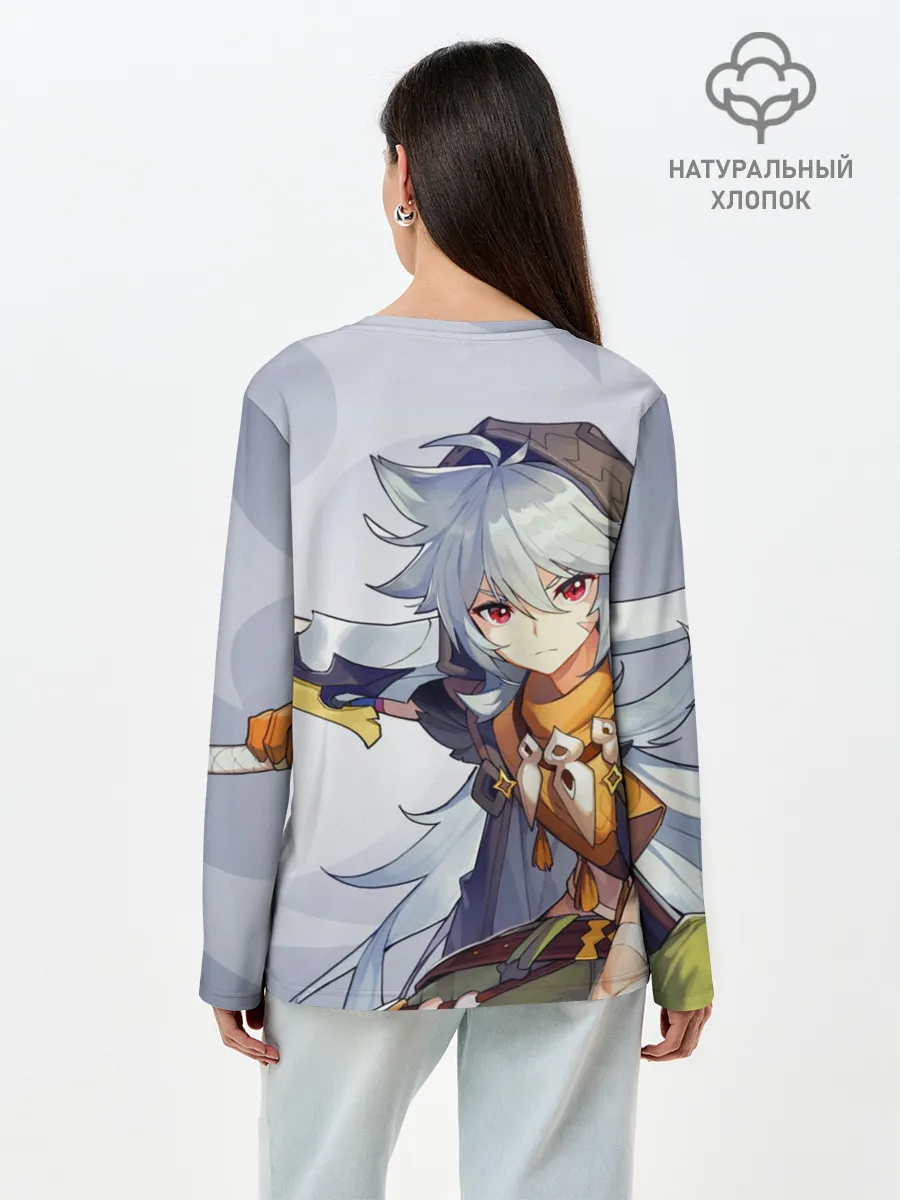 Лонгслив женский. Хлопок / GENSHIN IMPACT, РЭЙЗОР