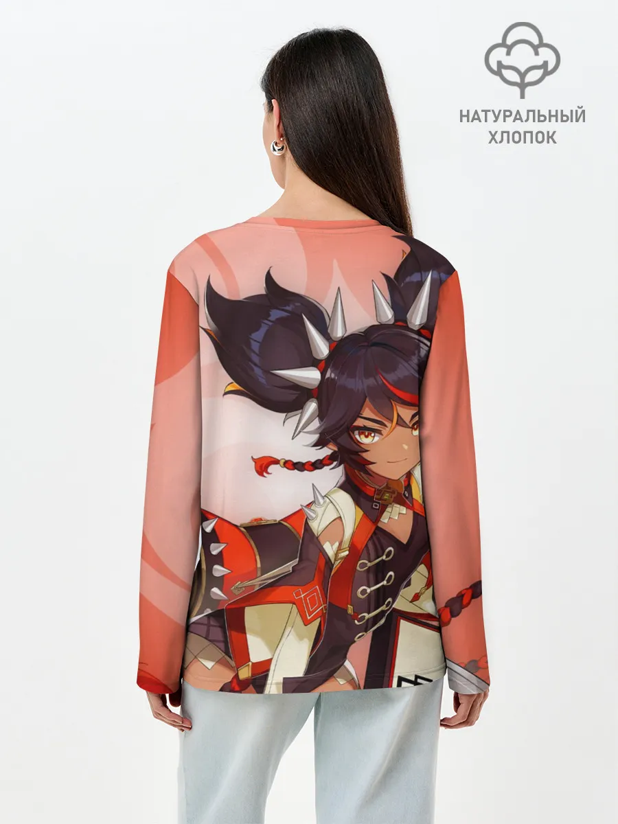 Лонгслив женский. Хлопок / GENSHIN IMPACT, СИНЬ ЯНЬ