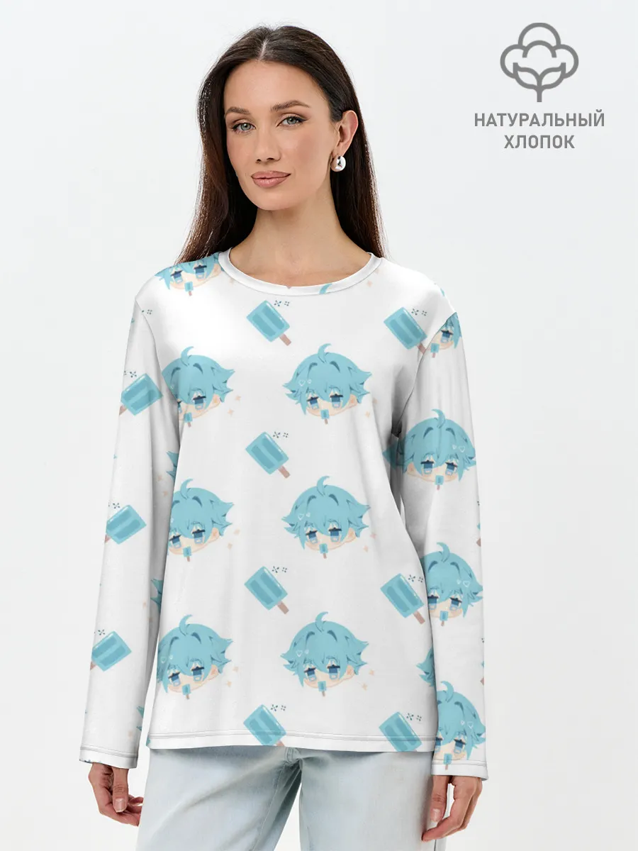 Лонгслив женский. Хлопок / Genshin Impact