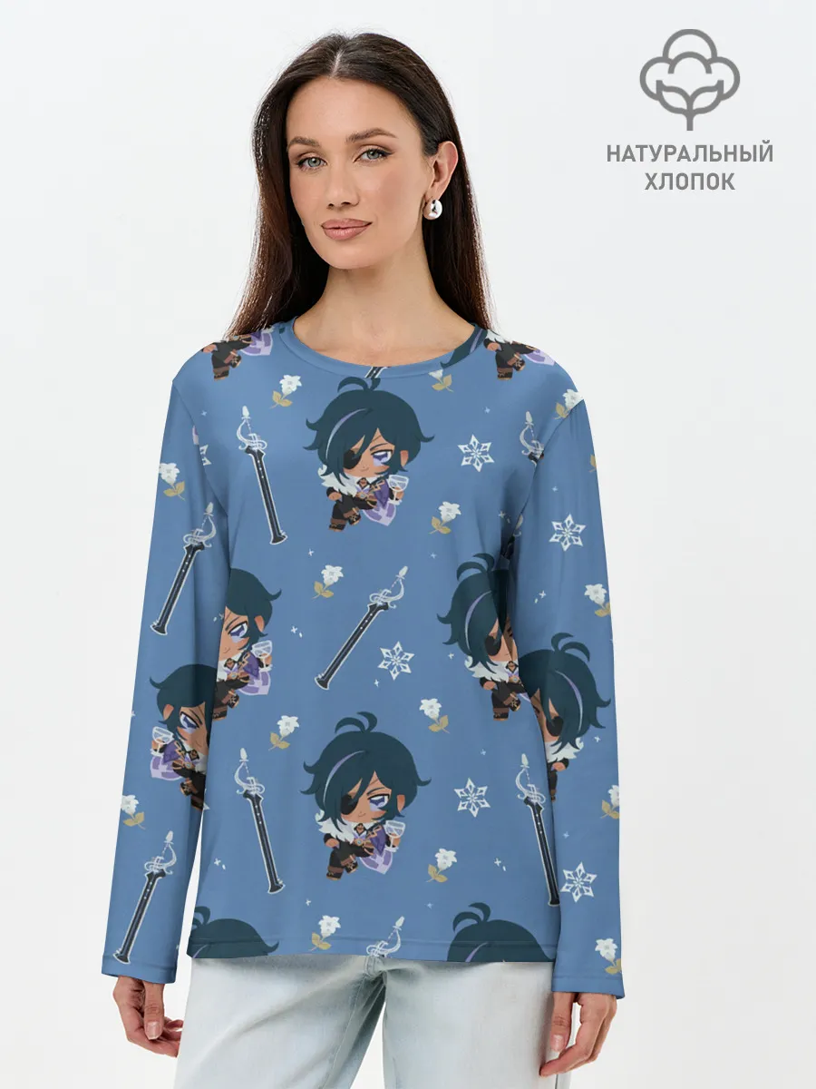 Лонгслив женский. Хлопок / Genshin Impact