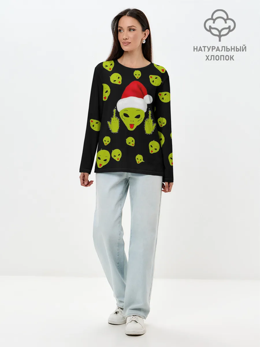 Лонгслив женский. Хлопок / Прощай 2020