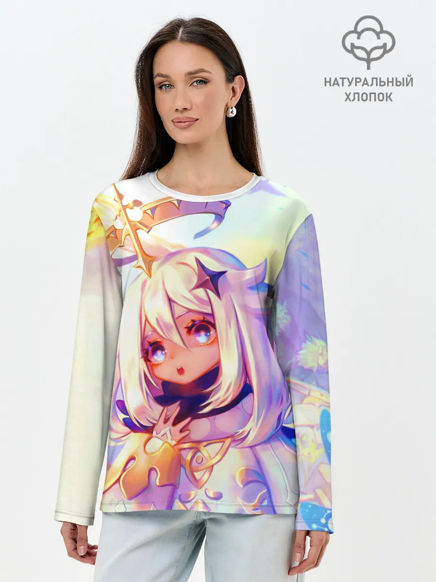 Лонгслив женский. Хлопок / GENSHIN IMPACT
