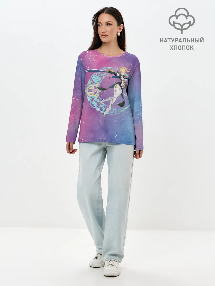 Лонгслив женский. Хлопок / Genshin Impact