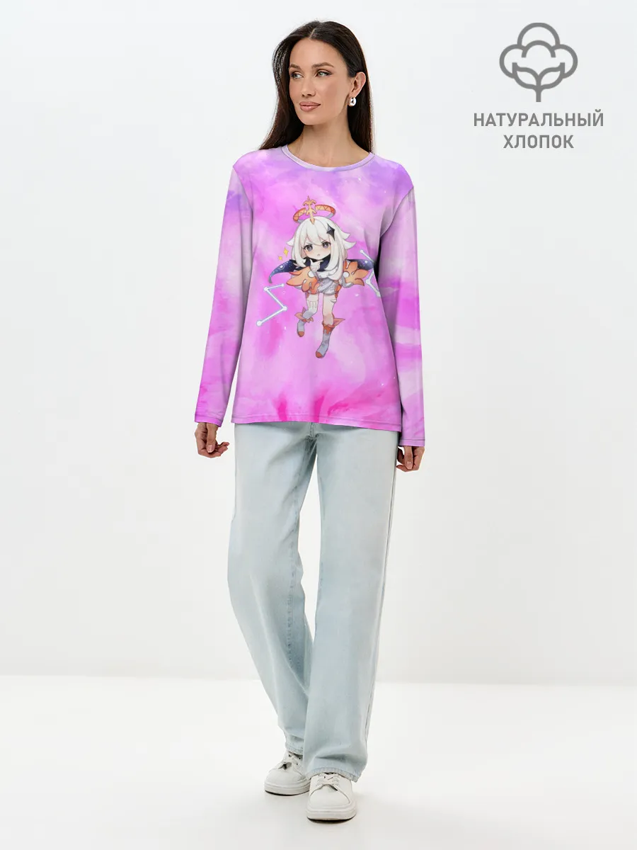 Лонгслив женский. Хлопок / Genshin Impact