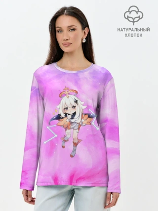 Лонгслив женский. Хлопок / Genshin Impact