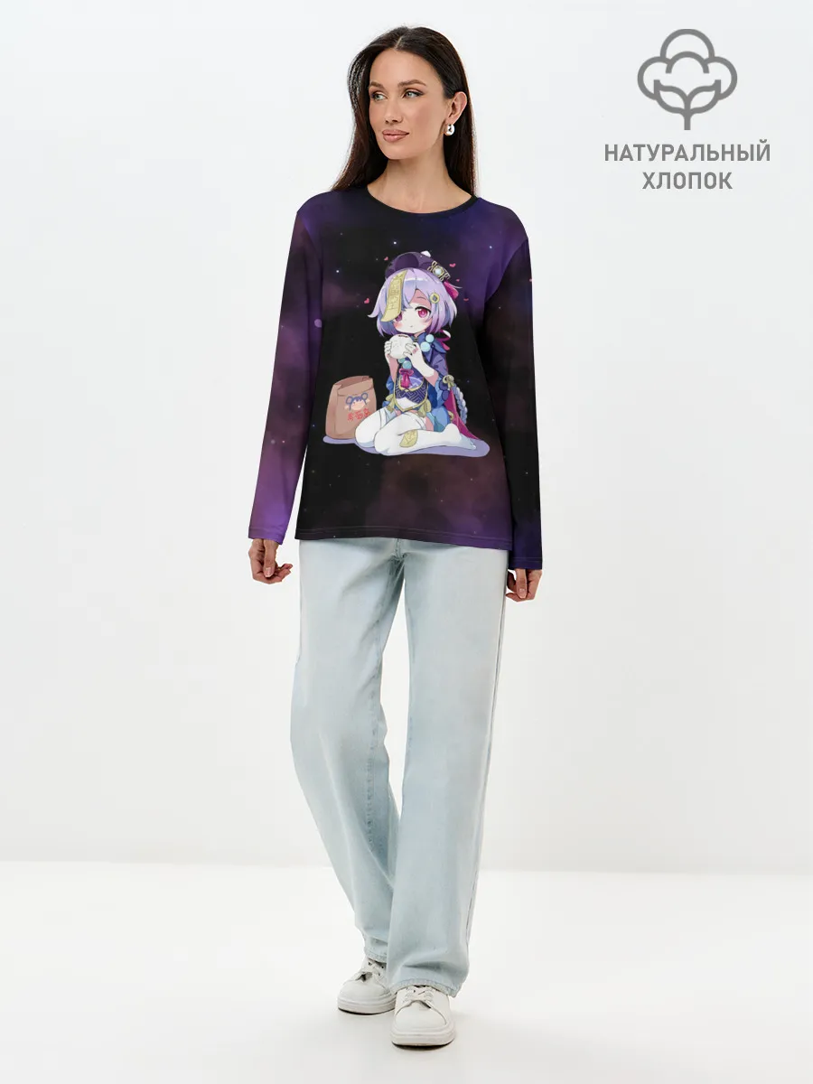 Лонгслив женский. Хлопок / Genshin Impact